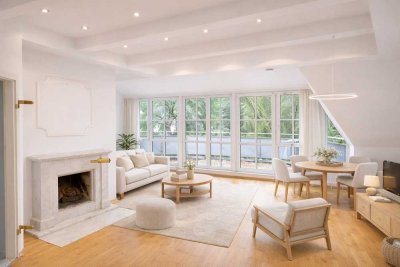 ###HEIDRICH Immobilien - Dachgeschosswohnung mit Blick ins Grüne - 3 Terrassen inklusive###