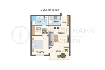 Helle 2-Zimmer Wohnung im 1. OG in Bad Kreuznach mit Balkon!