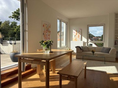 Penthouse mit Süd-Dachterrasse – stilvolles Wohnen über den Dächern von Hanstedt