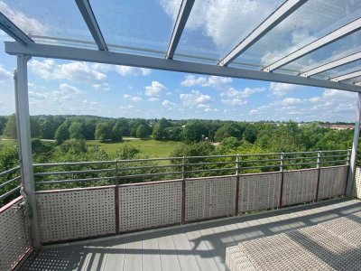 Exklusiv möblierte Dachgeschosswohnung mit Südblick ins Grüne