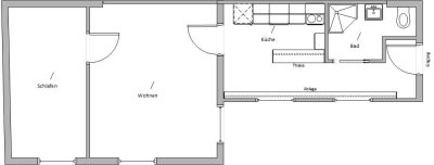 Exklusive, modernisierte 2-Zimmer-Wohnung mit Einbauküche in Koblenz