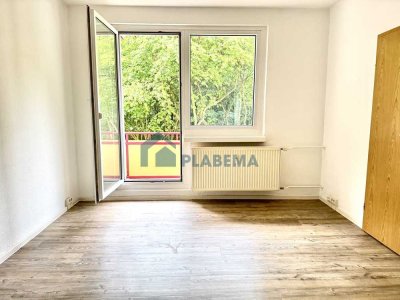 Renovierte 2-Zimmer-Wohnung mit Wannenbad und Balkon mit Blick ins Grüne