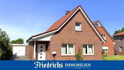 Solides Wohnhaus mit Nebengeb. auf großzügigem Grundstück in ruhiger, zentrumsnaher Lage in Edewecht