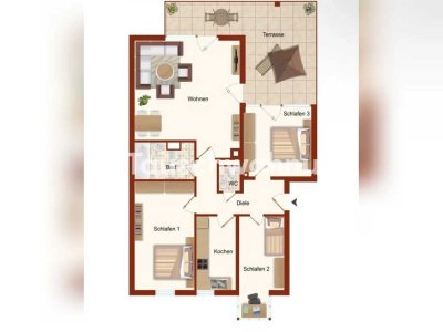 Tauschwohnung: 4-Zimmer-Dachterassenwohnung in Altperlach gg 2.5-3