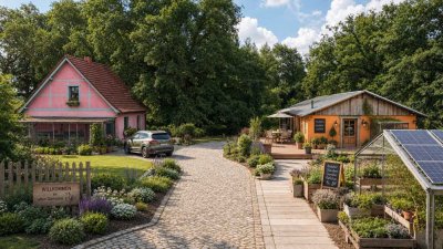 Ehemalige Gärtnerei mit Wohnhaus am Waldrand in Dessau-Kochstedt
