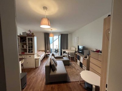 Modernisierte Wohnung mit einem Zimmer sowie Balkon und EBK in Düsseldorf