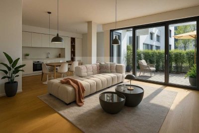 HafenCity pur: 4,5 Zimmer. Terrasse. Licht.