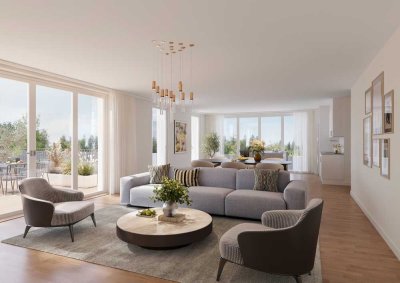 Weißensee: Langhansstr: ERSTBEZUG im NEUBAU ab Dezember 2025: 4-6-Zi-Whg mit 133 m² + SÜD-TERRASSE