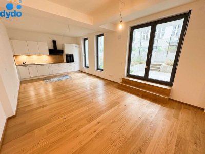 Diese Zwei-Zimmerwohnung mit kleinem Garten wartet auf Sie