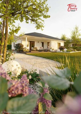 Charmanter Winkelbungalow zum Verlieben – Idylle auf einer Ebene