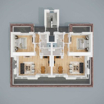Wohnen an der Ems - 2-Zimmer-Obergeschosswohnung