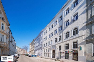 Smart geschnittener Altbauhit mit potentieller Freifläche – 2-Zimmer-Wohnung in Top-Lage des 15. Bezirks