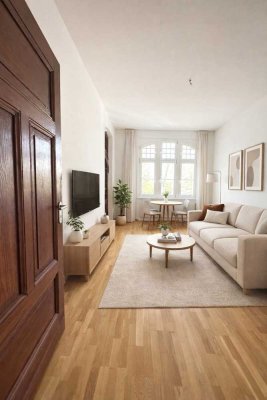 Neu! Attraktive 2 Raumwohnung in ruhiger Lage - mit Einbauküche  und Balkon mit Blick ins Grüne!