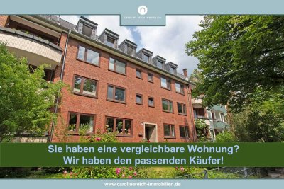 NUR NOCH WARTELISTE- Schöne 3,5 Zi - ETW mit  Südbalkon in herrlicher Lage Hohenfelde nahe U-Bahn!