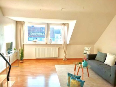 Klein aber fein, attraktive 2- Zimmer Maisonettewohnung im Dachgeschoss