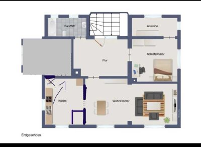 Vollständig renovierte 3,5-Zimmer-Wohnung mit EBK in Leun