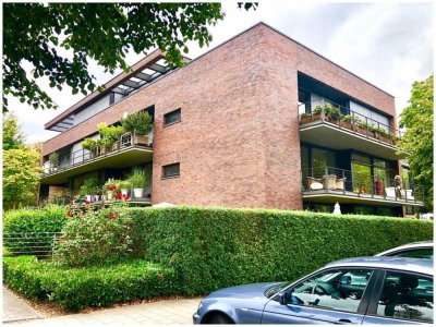 Exklusives Wohnen am Aasee*moderne 2-Zimmer-Wohnung mit Westterrasse und Garten