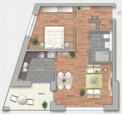 Neuwertige, schöne 2,5 Zi Wohnung in HD-Bahnstadt!