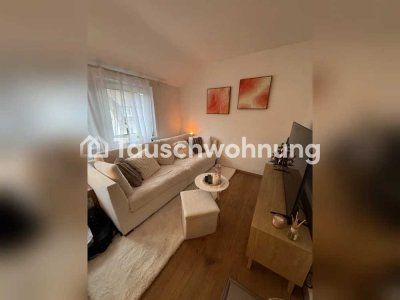 Tauschwohnung: Moderne 2-Zimmer-Wohnung mit kleinem Garten und Büro