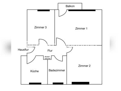 Tauschwohnung: Renovierte helle 2,5 Zimmer Wohnung