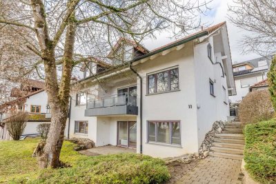 Stilvolle, gepflegte 3-Raum-EG-Wohnung mit 2 Terrassen in Hilzingen