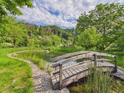 Ruheoase in Ebenthal-Radsberg – Einfamilienhaus mit 3.000 m² Gartenparadies, Naturteich &amp; Selbstversorgerfläche