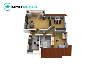 Maisonette-Wohnung: Platz, Lage, Garage – und sofort verfügbar! (provisionsfrei)