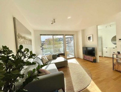 Stilvolle 3-Raum-Wohnung mit gehobener Innenausstattung mit Balkon und Einbauküche in Düsseldorf