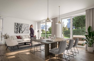 TOP Grundriss - SÜDWEST - GARTENWOHNUNG mit 4-Zimmer in Altmünster - NEUBAU - zentrale Lage