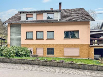 Zweifamilienhaus mit Werkstatt in traumhafter Wohnlage von Mettlach - sofort bezugsfrei!