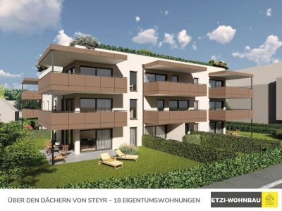 Über den Dächern von Steyr: Moderne Eigentumswohnung ab € 373.510,-