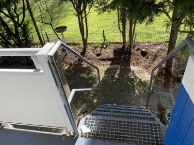 Wohnung im Erdgeschoss mit eigenen kleinen Garten