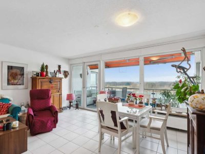 Helle 4-Zimmer-Wohnung mit Penthouse-Charakter und direktem Rheinblick in Köln-Porz