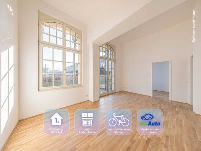 *** Erstbezug 09/26 * Stylische DG-Wohnung * Terrasse * EBK & Stellplatz ***