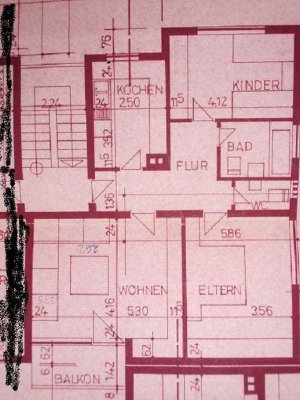 Erstbezug nach Kernsanierung.  Gut geschnittene 3 Zimmer Wohnung mit Balkon 3.OG kein Aufzug