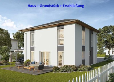 Stadtvilla im Grünen, mit Solar, Wärmepumpe und 35 min nach Berlin