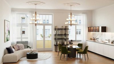 Stilvoll investieren: Denkmalwohnung mit Garten & Steuervorteilen