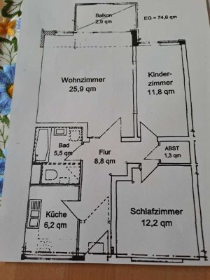 Renovierte 3-Zimmer-Wohnung mit Balkon in Ellenerbrok-Schevemoor