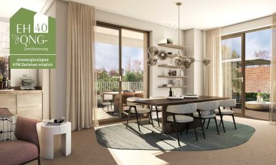 Leben in Stuttgart-West: Energieeffiziente 3-Zimmer-Neubauwohnung mit Balkon zum Kauf. EH 40 + QNG!