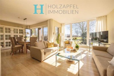 Den Ausblick genießen - helle Maisonettewohnung mit 115m²  Wohn/-Nutzfläche unweit vom Dorfkern