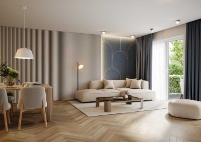 Whg. 4: Helle Neubauwohnung im 1. Obergeschoss – Südbalkon, Barrierefrei, Aufzug, 95qm