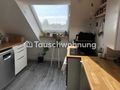 Tauschwohnung: Helle Dachgeschosswohnung mit toller Terasse
