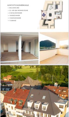 Geschmackvolle 3,5-Raum-Maisonette-Wohnung mit gehobener Innenausstattung mit Balkon in Waldkirch
