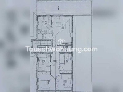 Tauschwohnung: Helle 4 Raumwohnung mit großer Dachterrasse