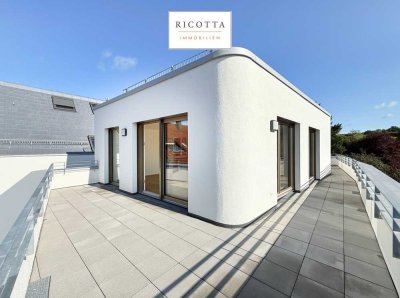 Elegante Neubau-Penthousewohnung mit umlaufender Dachterrasse in Bestlage von Metzingen