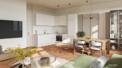 Familien-Maisonette mit weitläufiger Terrasse und drei Zimmern