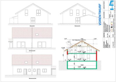 Moderne Doppelhaushälften in verschiedenen Ausbauvarianten