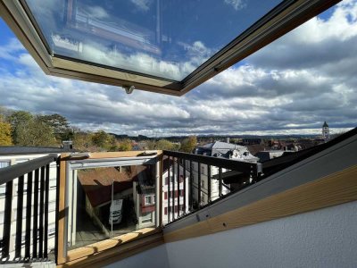 Renovierte Maisonettewohnung, nahe der Altstadt, mit Bergblick auf die Alpen