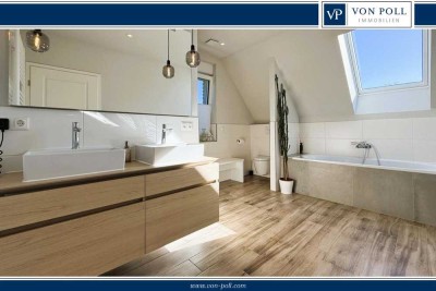 Einfamilienhaus mit großem Wellness-Bad, Kamin und sonnigem Garten