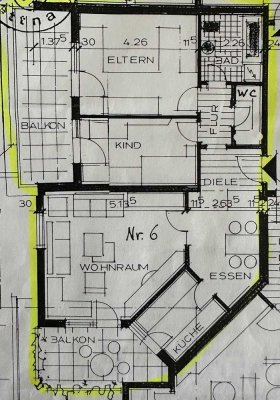 Helle und charmante 3-Zimmer Wohnung im 1. OG